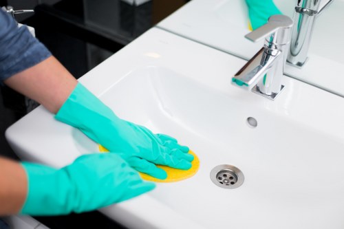 Complaint case being assessed by carpet cleaning staff