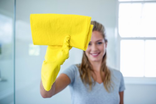 Haringey Carpet Cleaners staff completing a safe and insured service