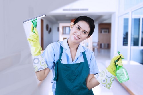 Local carpet cleaning professionals working in a Haringey property